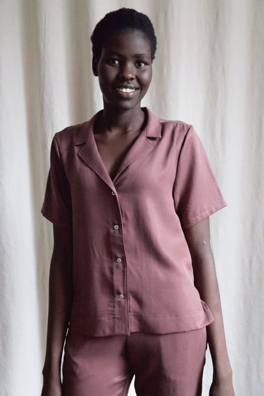 Ready To Ship | I AM BEAUTIFUL Blouse | Plum | XS