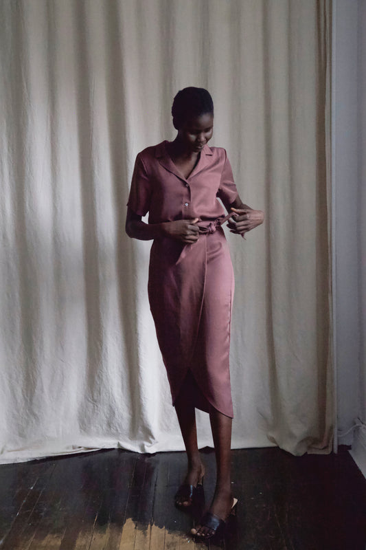 I AM ABUNDANT Skirt | Plum