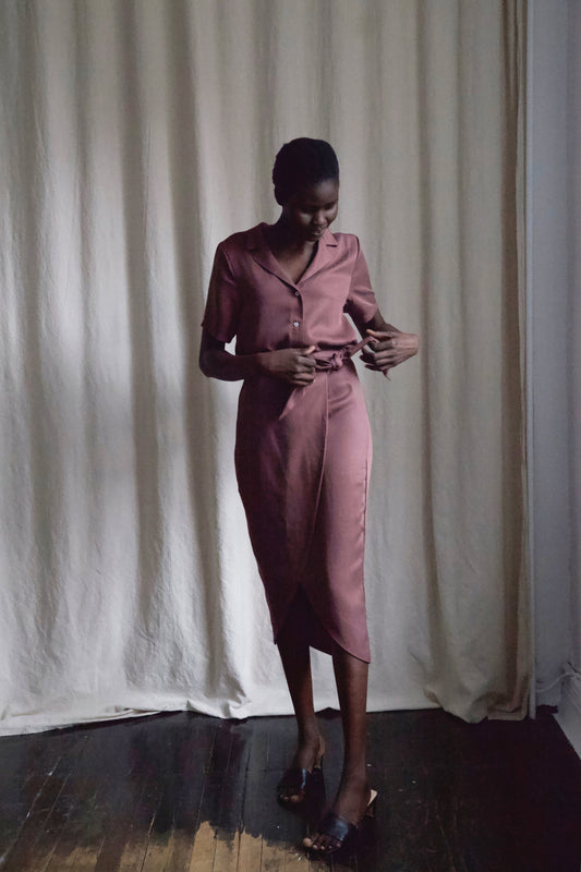 Ready To Ship | I AM ABUNDANT Skirt | Plum | M