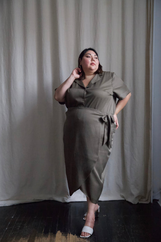 Ready To Ship | I AM ABUNDANT Skirt | Olive | 2X