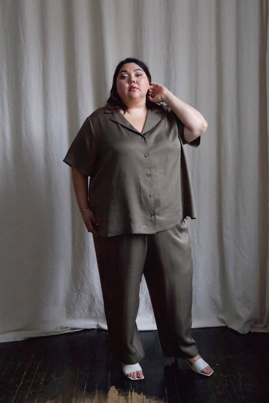 Ready To Ship | I AM GROUNDED Pants | Olive | 3X