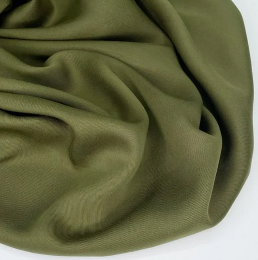 FABRIC | Moss Green TENCEL™ Lyocell Twill