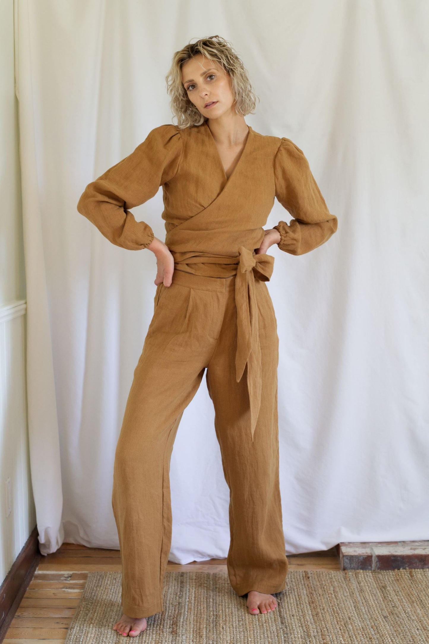 Ready To Ship | I AM STRONG Trousers | Caramel | XL (32")
