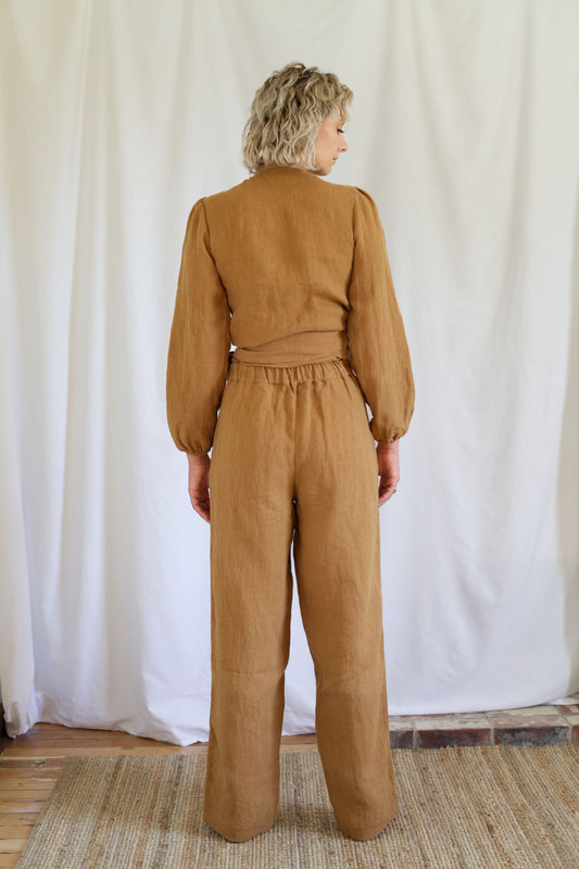 Ready To Ship | I AM STRONG Trousers | Caramel | XL (32")