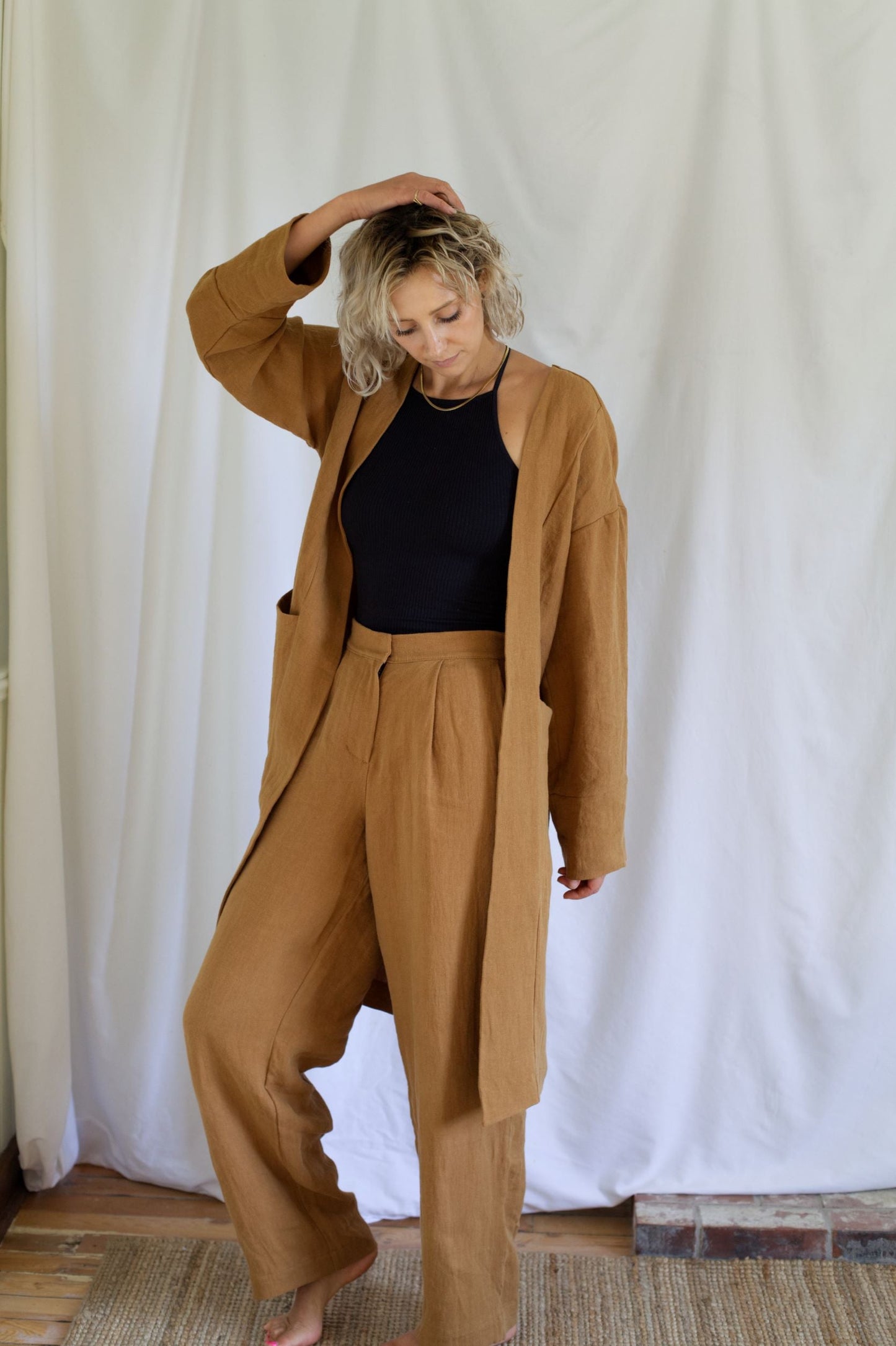 Ready To Ship | I AM STRONG Trousers | Caramel | L (32")