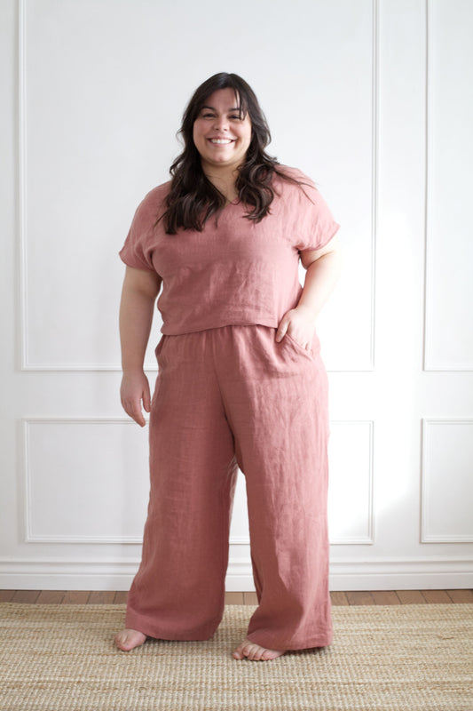 Ready To Ship | I AM ENOUGH Pants | Rosewood | S