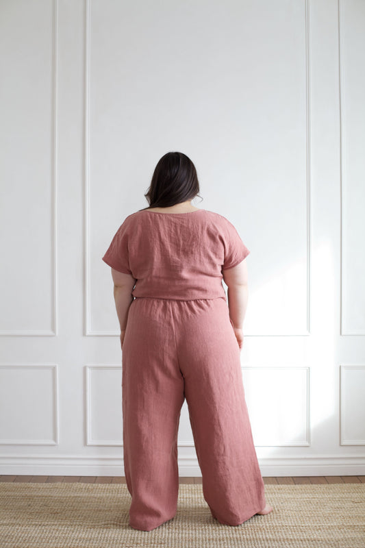 Ready To Ship | I AM ENOUGH Pants | Rosewood | XL
