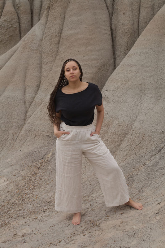 Ready To Ship | I AM ENOUGH Pants | Oatmeal | S