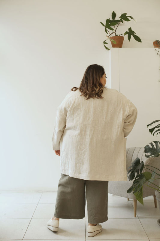 Ready To Ship | I AM SEEN Coat | Oatmeal | 3X/4X