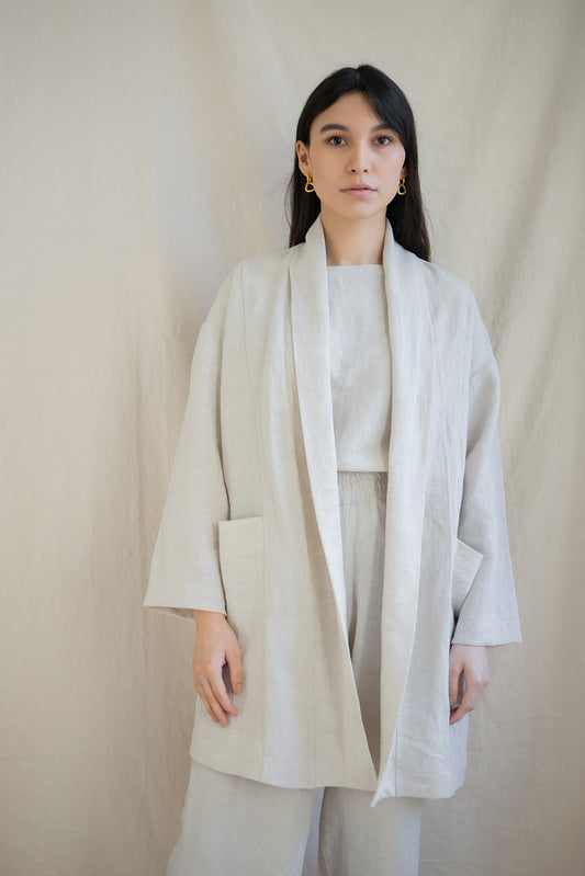 I AM SEEN Coat | Oatmeal