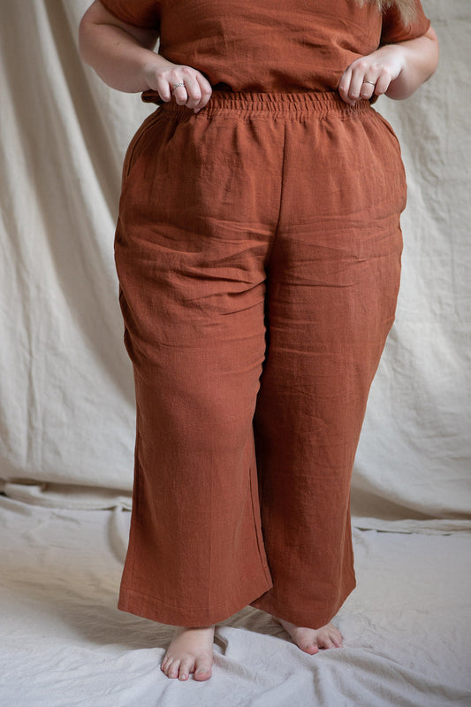 Ready To Ship | I AM ENOUGH Pants | Rust | 4X