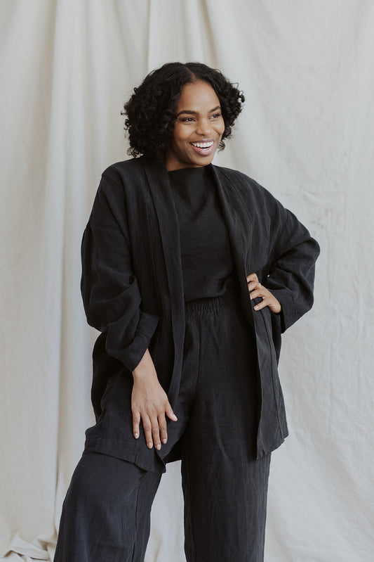 I AM SEEN Coat | Black